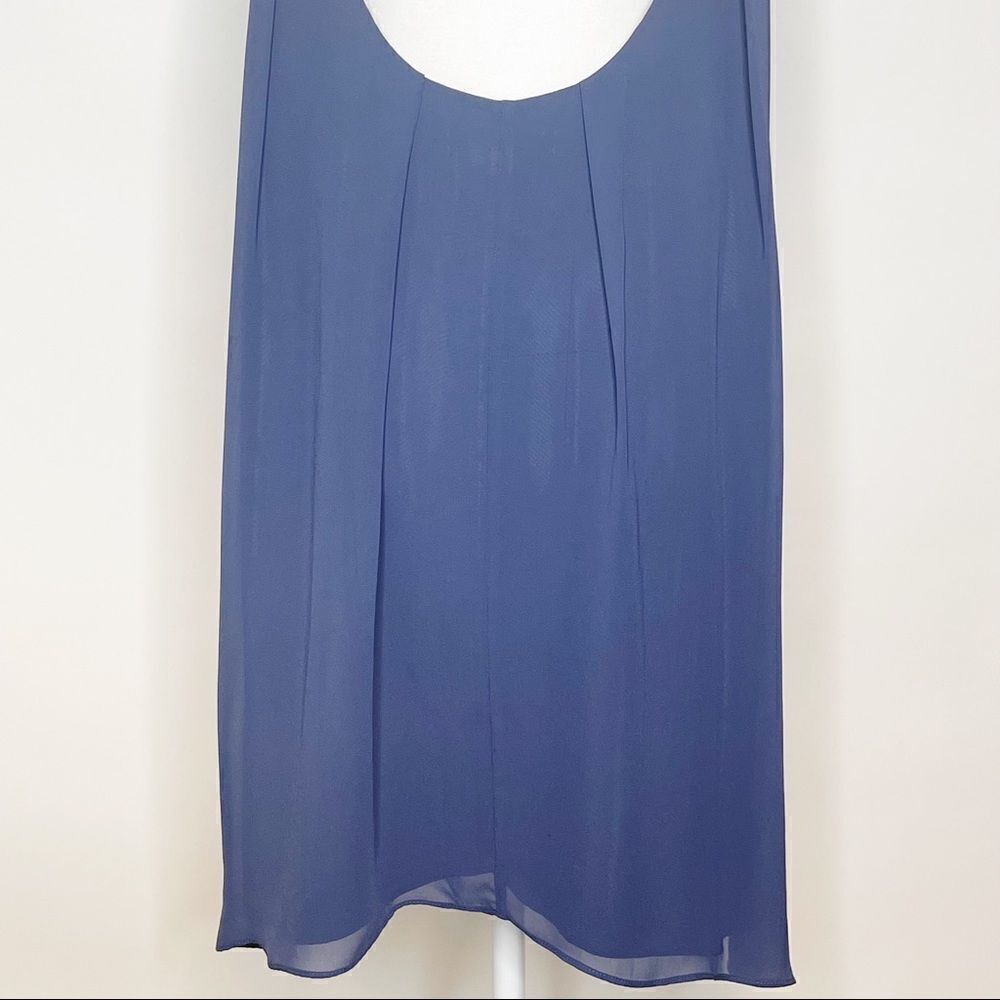 BCBGeneration Low Back Dress Blue Smoke Medium - Picture 8 of 12